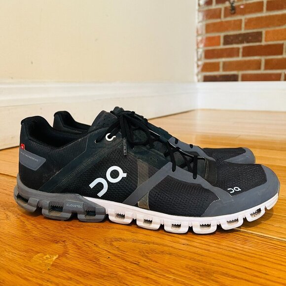 ON Running Mens Cloudflow Running Shoe, Black/Asphalt, 11.5 D(M) US - Picture 1 of 16